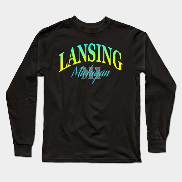 City Pride: Lansing, Michigan Long Sleeve T-Shirt by Naves